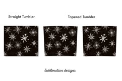 Snowflakes tumbler, christmas sublimation design,Skinny tu Product Image 2