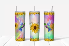 Hummingbird tumbler,20 oz skinny tumbler sublimation Product Image 2