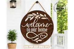 Welcome to our Home Door Hanger SVG, Farmhouse Wall Decor Product Image 1