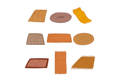 fiber rug natural set cartoon Product Image 1