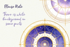 Fibonacci Spiral Sacred Geometry Clipart Celestial PNG Product Image 2