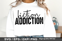 Fiction Addiction - Reading SVG Design Product Image 1