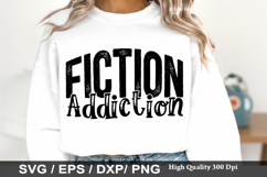 Fiction Addiction - Reading SVG Design Product Image 1