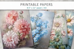 Floral Junk Journal Paper Product Image 1