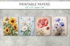 Floral Junk Journal Papers Product Image 2