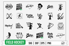 Women’s Hockey / Field Hockey Cutting File Bundle 24 Designs Product Image 1