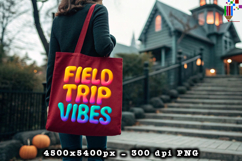 Field Trip Vibes Design PNG File