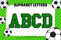 Football Field Alphabet Soccer Varsity Sport Letters Stadium Product Image 1