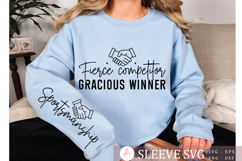 Fierce competitor gracious winner Sleeve SVG Design Product Image 2