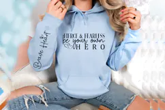 Fierce & fearless be your own hero Sleeve SVG Design Product Image 3