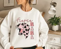 Fierce Mama PNG, Retro Sublimation Design, Mother's day png Product Image 2