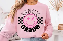 Retro 5th Grade SVG - Back To School PNG - Fifth Grade Era Product Image 1