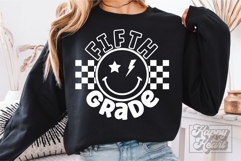 Retro 5th Grade SVG - Back To School PNG - Fifth Grade Era Product Image 4