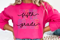 5th Grade SVG - Retro Back To School Hello Fifth Grade PNG Product Image 4