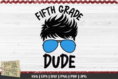 Fifth Grade Back to school quote for boys.  This professional design is ready to be cut with all major cutting machines. Sublimation, iron-on transfer and printing file formats also included.