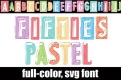 Fifties Pastel Color Font Product Image 1