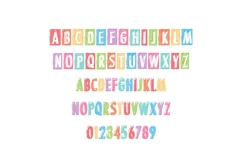 Fifties Pastel Color Font Product Image 4