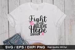 Breast Cancer SVG Bundle - Breast Cancer T-shirt Design Product Image 9