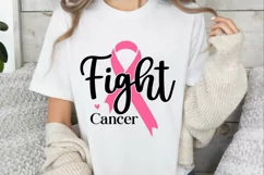 Fight Cancer SVG , Breast Cancer Awareness SVG Product Image 3