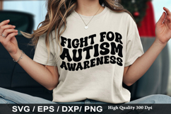Autism Awareness SVG Design - Child with autism on board Product Image 5