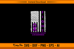 Fight Awareness Flag SVG Cutting Design File Product Image 1