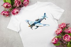 Fighter Aircraft Watercolor Sublimation Clipart Product Image 8