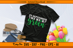 In September We Wear Green Liver Awareness SVG File Product Image 2