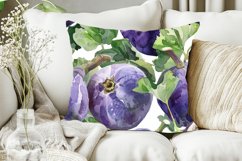 Watercolor figs fruit Digital Paper Bundle Product Image 5