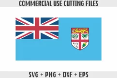 Fiji Flag SVG Original Colors - Cut files for Cricut Product Image 1