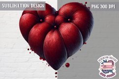 Valentine Heart Symbol Love Sublimation Design PNG Heart Product Image 1