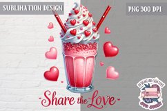 Valentine Quote Symbol Love Sublimation Design PNG Heart Product Image 1