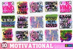 Motivational Sublimation Bundle, Inspirational Quotes PNG Product Image 1