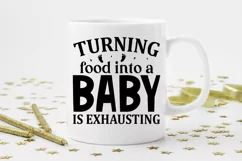 Turning food into a baby is SVG, Pregnancy SVG Design Product Image 2