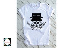 Film director svg with floral and pulse design Product Image 2