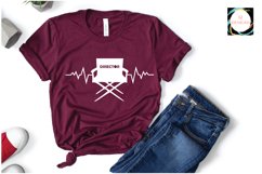 Film director svg with floral and pulse design Product Image 3