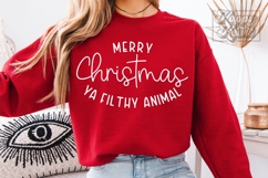 Merry Christmas Ya Filthy Animal SVG PNG - Christmas Holiday Product Image 5
