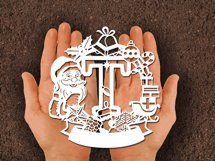 Christmas Santa Elements SVG Letter T Product Image 2