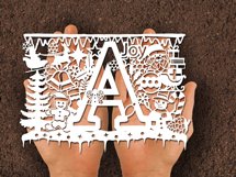 Christmas alphabets A SVG Product Image 3