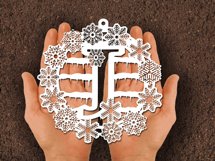 Christmas snowflake SVG Letter J Product Image 2