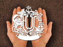 Christmas Santa Elements SVG Letter U Product Image 2