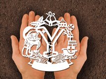 Christmas Santa Elements SVG Letter Y Product Image 2