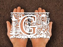 Christmas alphabets G SVG Product Image 3