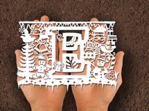 Christmas alphabets E SVG Product Image 3