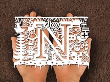 Christmas alphabets N SVG Product Image 2