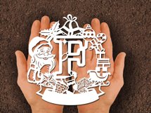 Christmas Santa Elements SVG Letter F Product Image 2