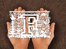 Christmas alphabets F SVG Product Image 3