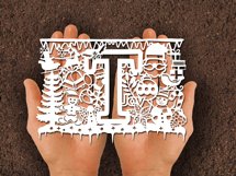 Christmas alphabets T SVG Product Image 2