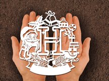 Christmas Santa Elements SVG Letter H Product Image 2