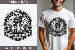 Financially Brave Dad SVG Fatherhood design