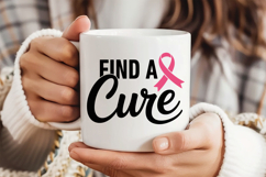 Find A Cure SVG | Breast Cancer Awareness SVG Product Image 3
